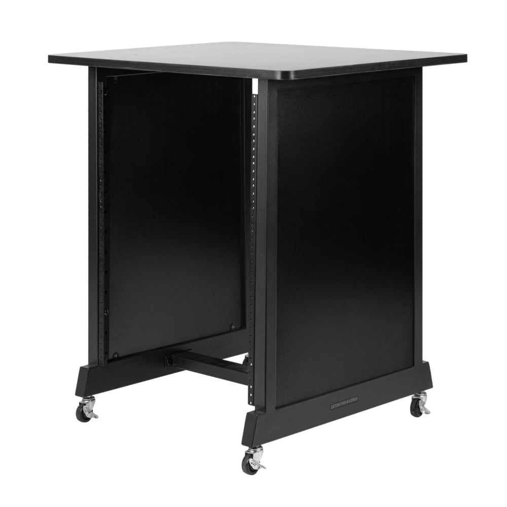 Gator RI-STRK-14U-BK 14U Wood Rack Cabinet Black