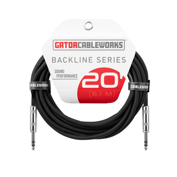 Gator GCWB-BPC-20 TRS 1/4" Balanced Patch Cable 20ft