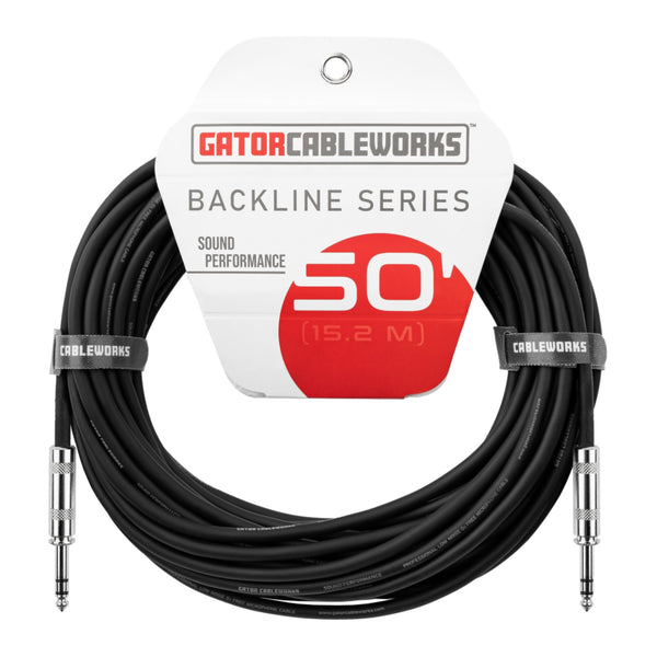 Gator GCWB-BPC-50 TRS 1/4" Balanced Patch Cable 50ft