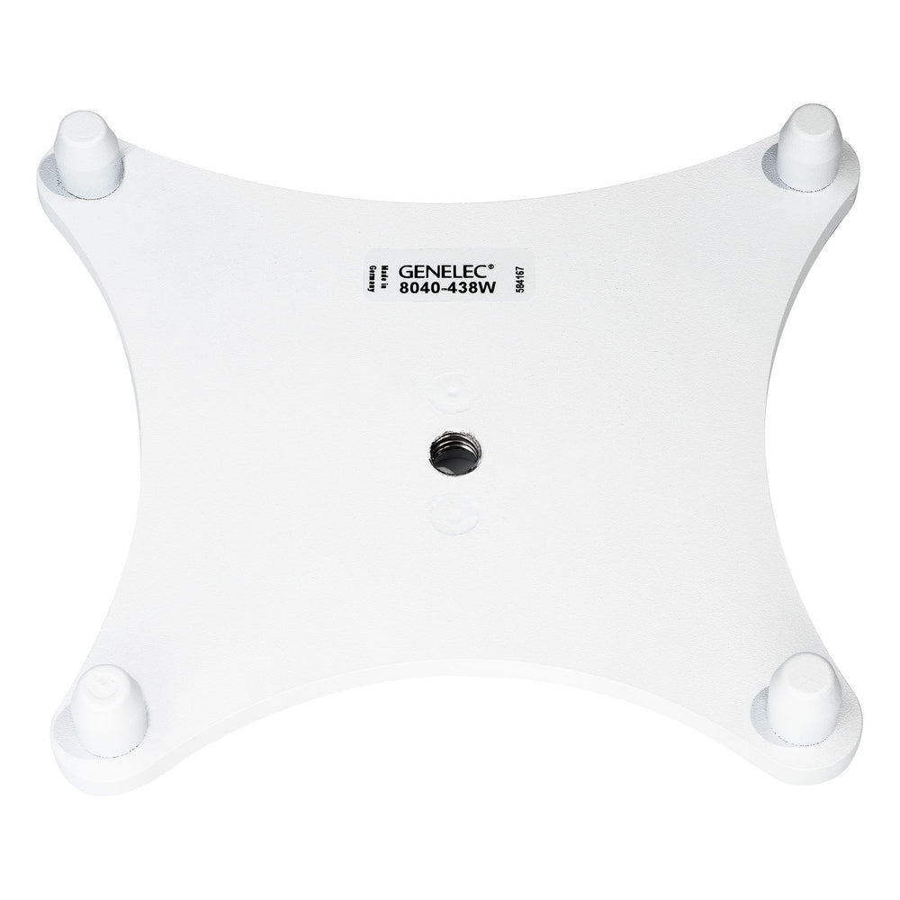 Genelec 8040-438W white Iso-Pod stand plate - front view