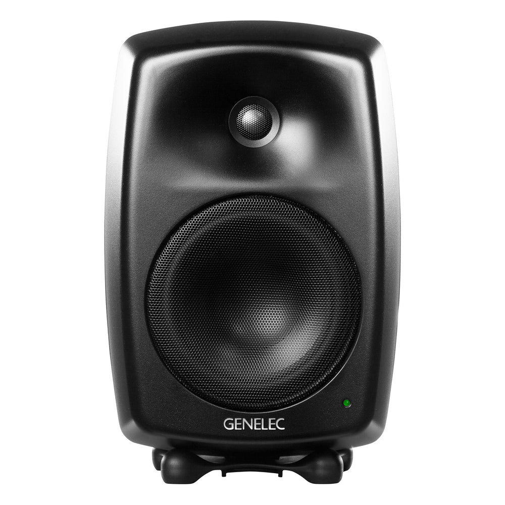 Genelec 8040BMM black active studio monitor - front view