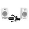 Genelec 8330AWM-PACK white stereo monitoring package with two monitors and GLM - front view
