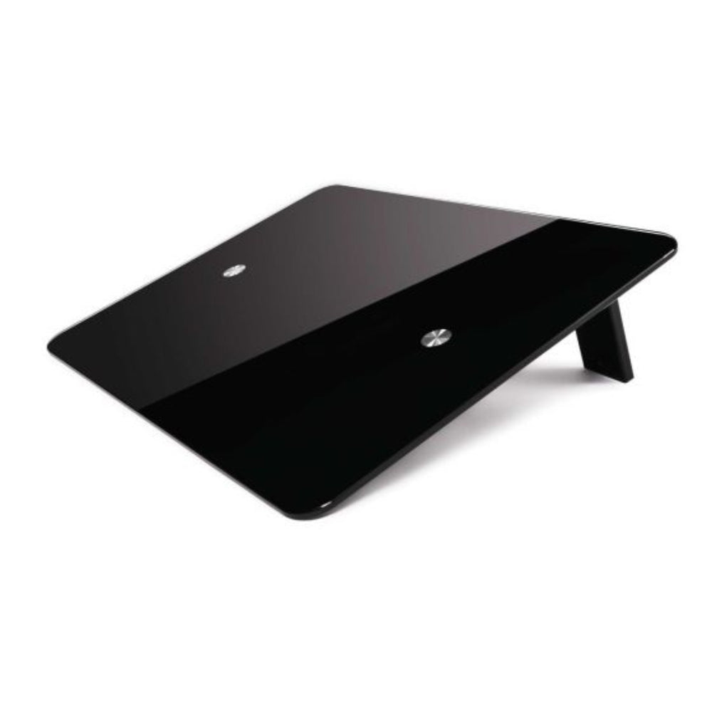 Support pour ordinateur portable avec plateau en verre massif et glorieux
