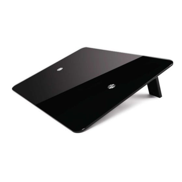 Support pour ordinateur portable avec plateau en verre massif et glorieux