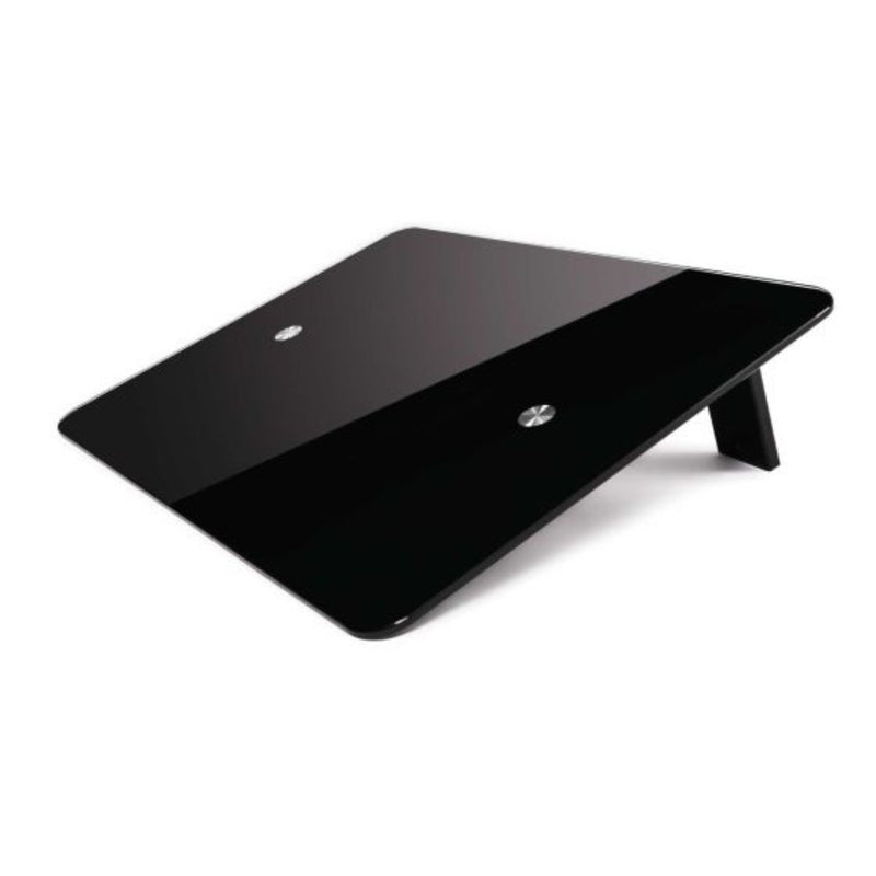 Support pour ordinateur portable avec plateau en verre massif et glorieux
