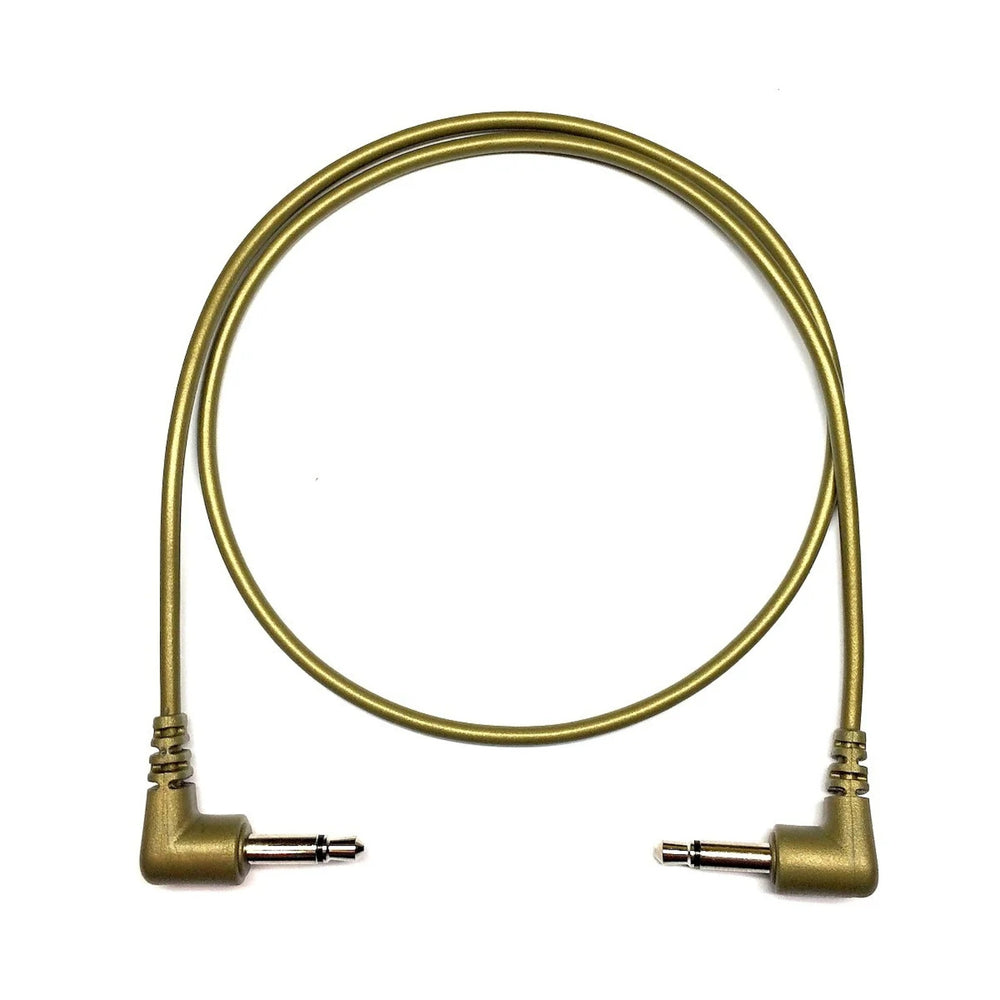 Tendrils Right Angled Eurorack Patch Cable 45Cm Gold 6 Pack