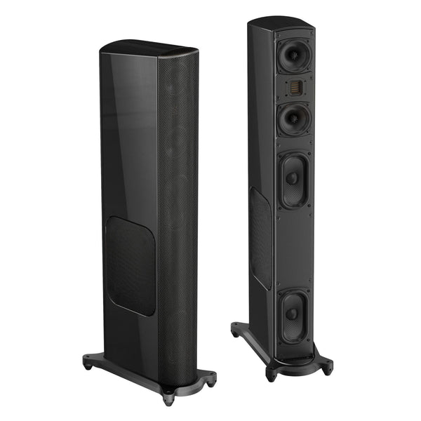 GoldenEar T66-Gloss Black Tower Speaker w/1000w Subwoofer
