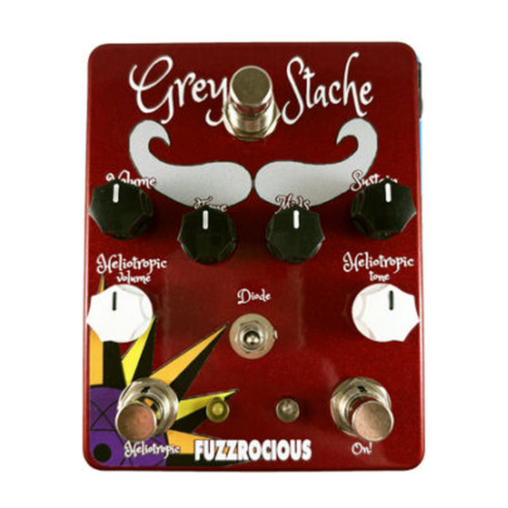 Fuzzrocious Pedals Grey Stache/Heliotropic Dual-Fuzz