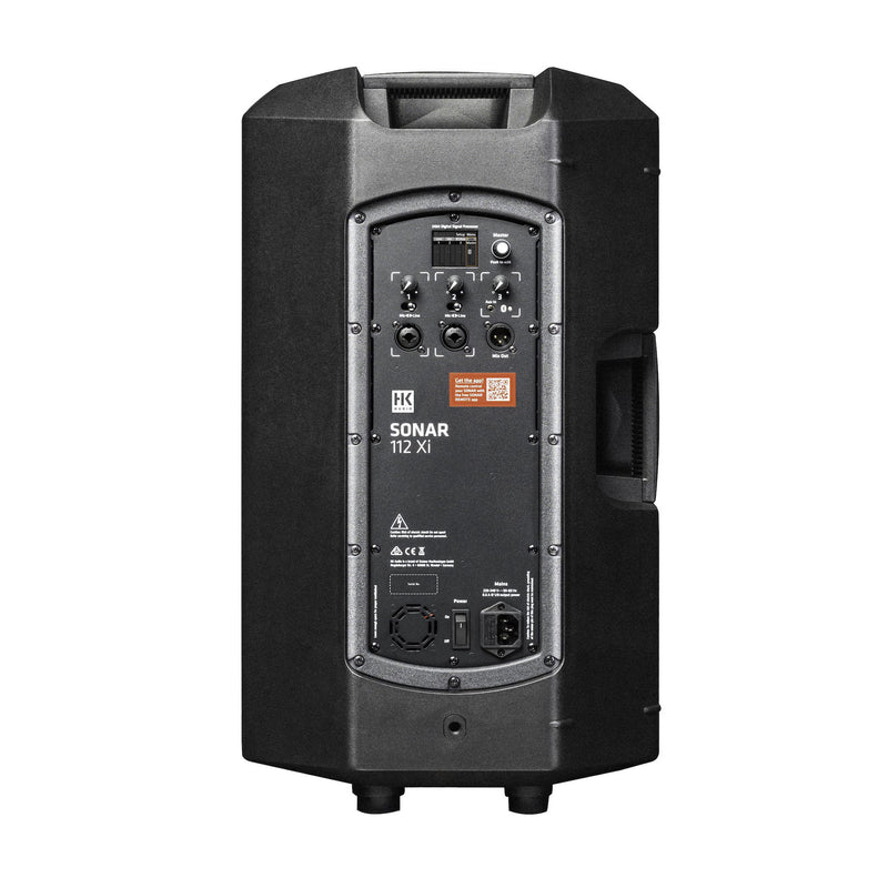 ﻿﻿﻿﻿﻿HK Audio SONAR 112 Xi 12" 1200W Bluetooth Enabled Active PA Speaker with Tiltback Positioning 127 dB - Black