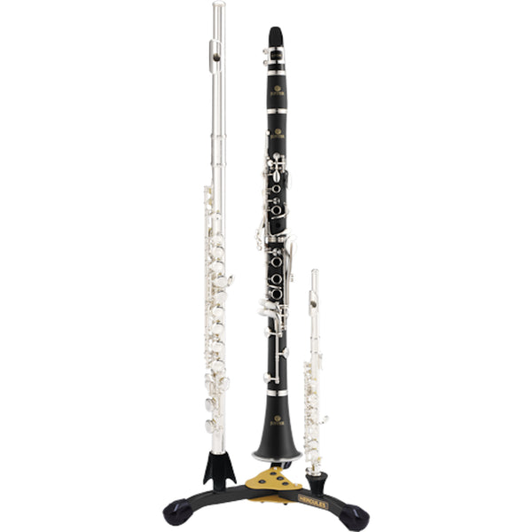 Hercules DS543BB 2 Clarinets/Flutes and 1 Piccolo Stand