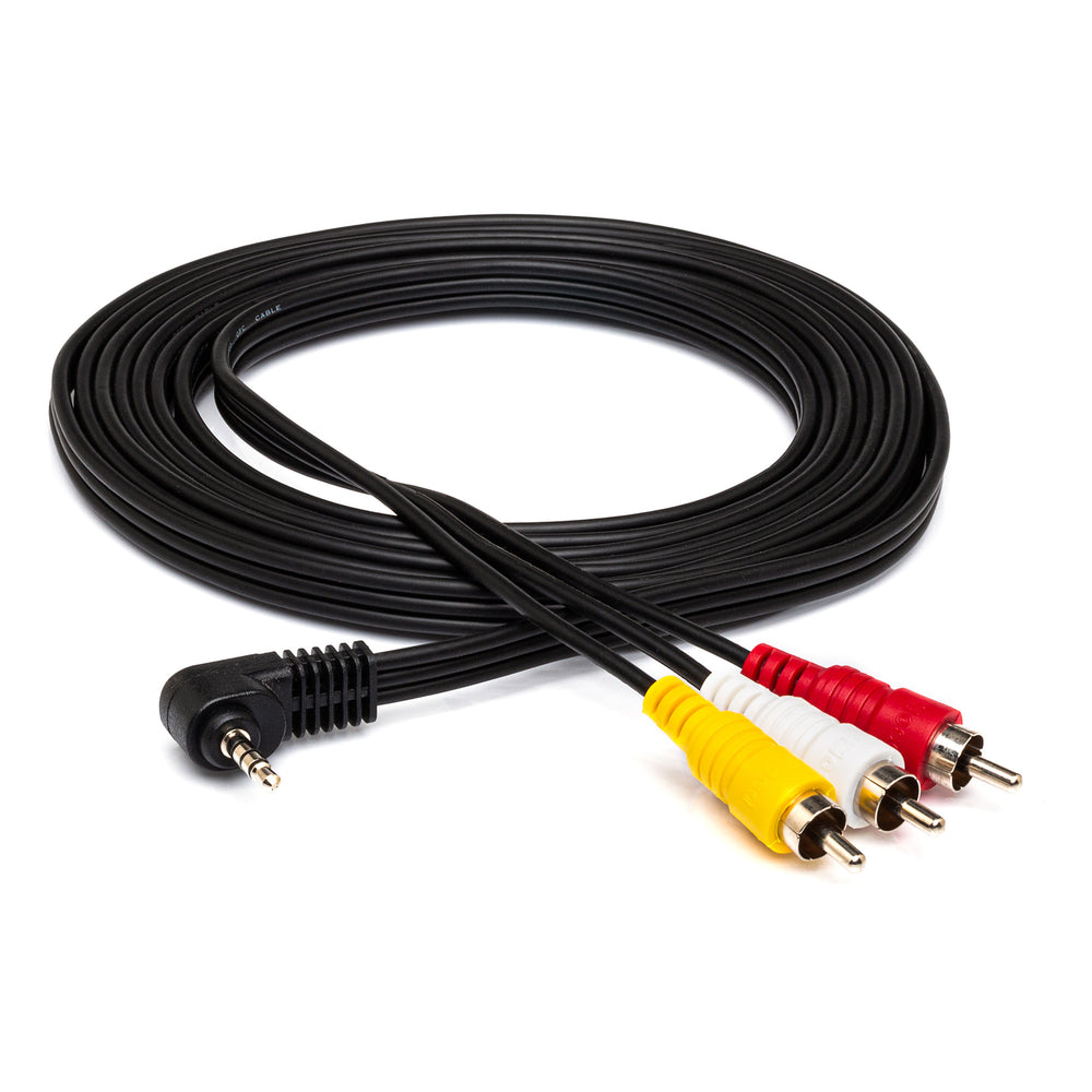 Hosa C3M-110 Camcorder AV Breakout 3.5mm TRRS To Composite