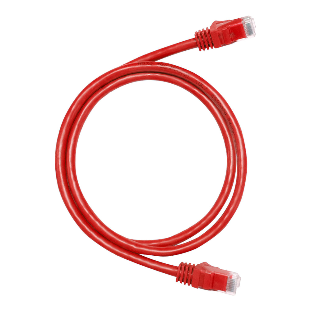 Hosa CAT-603-10PK-RD CAT6 24AWG 3ft Red (10pk)
