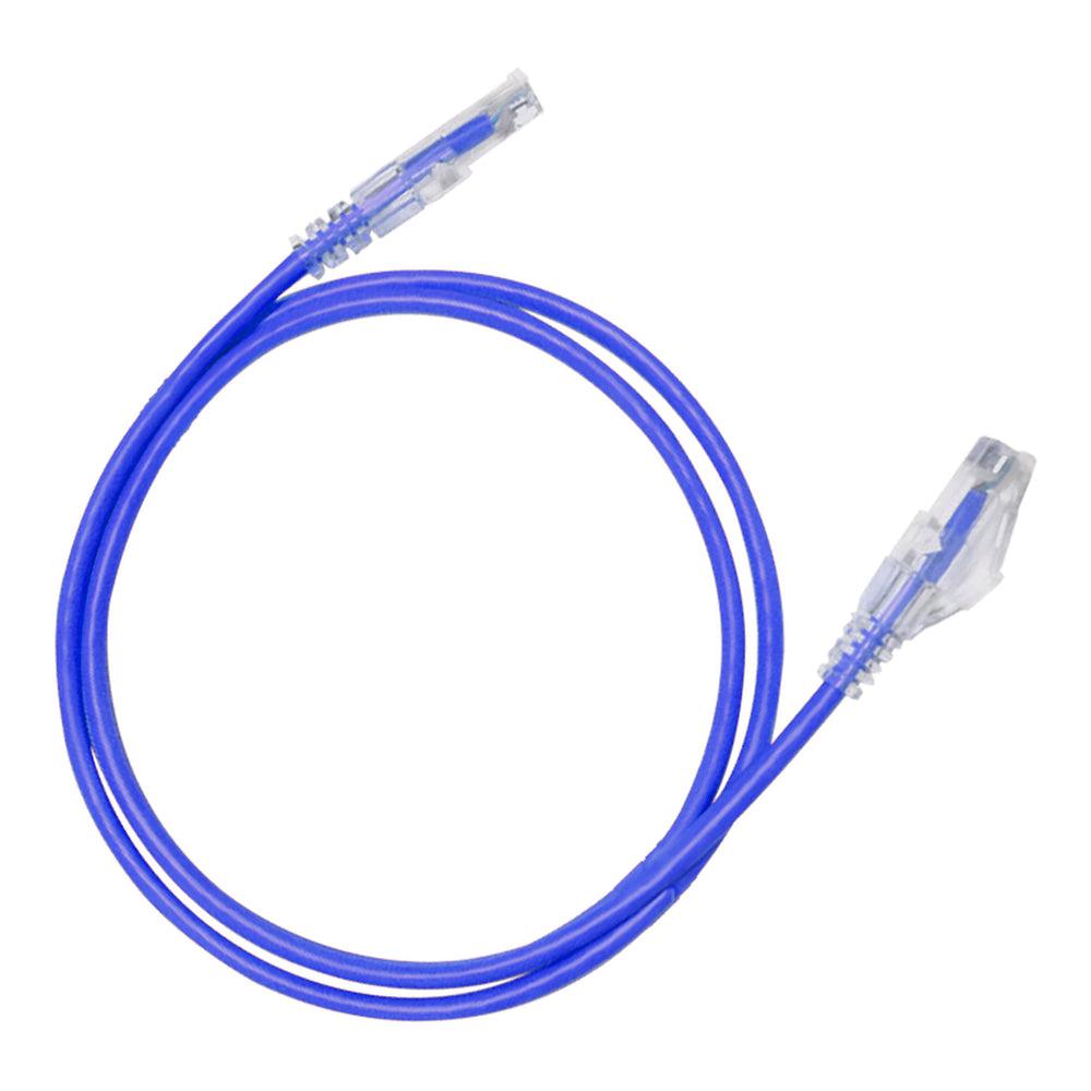Hosa CAT-605S-10PKBU CAT6 Slim 28AWG 5ft Blue (10pk)