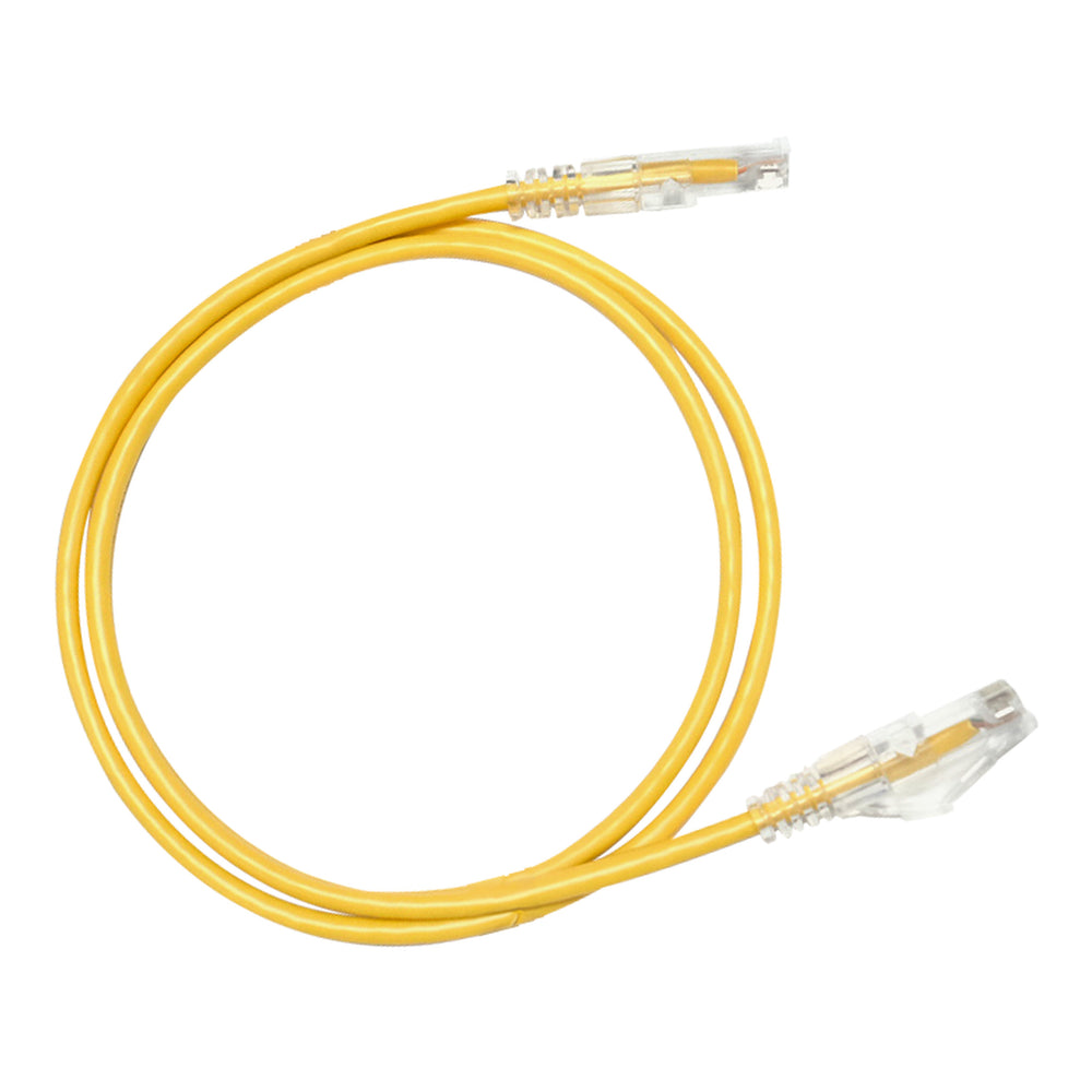 Hosa CAT-605S-10PKYE CAT6 Slim 28AWG 5ft Yellow (10pk)