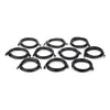 Hosa CAT-610-10PK-BK CAT6 24AWG 10ft Black (10pk)