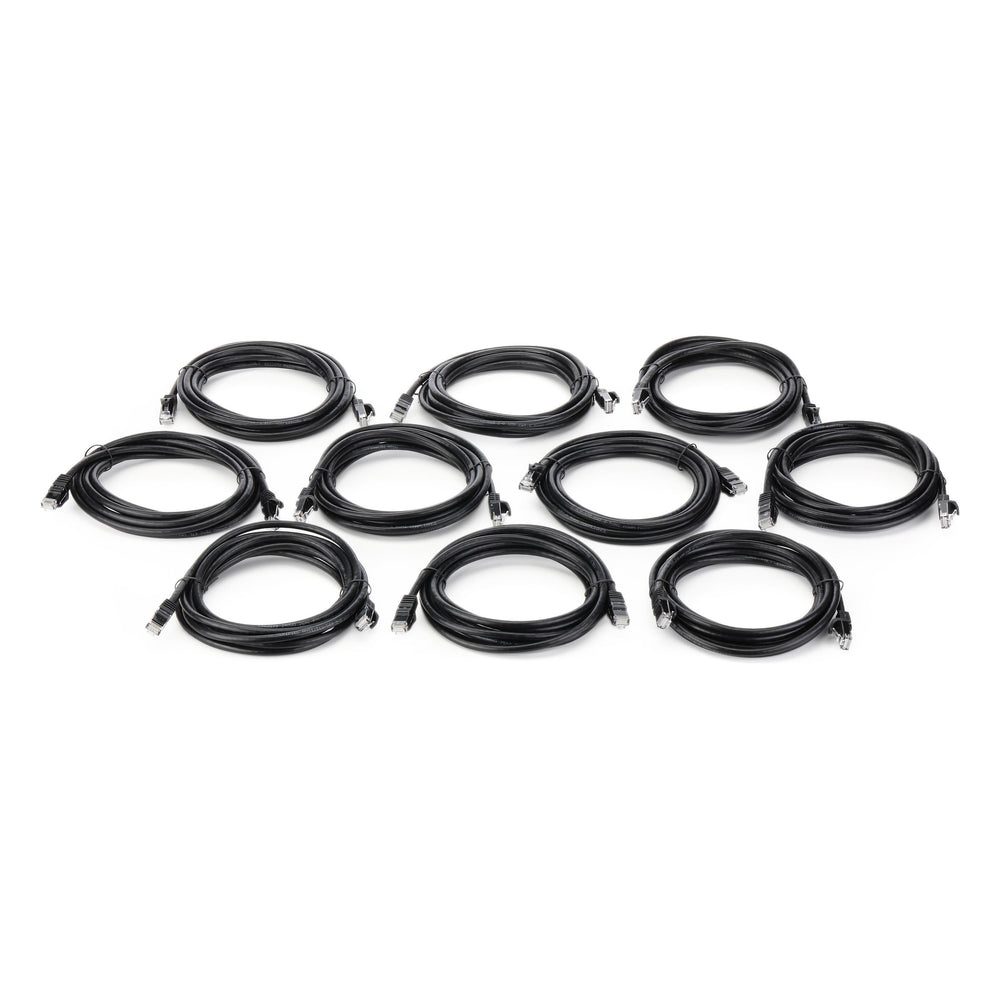 Hosa CAT-610-10PK-BK CAT6 24AWG 10ft Black (10pk)