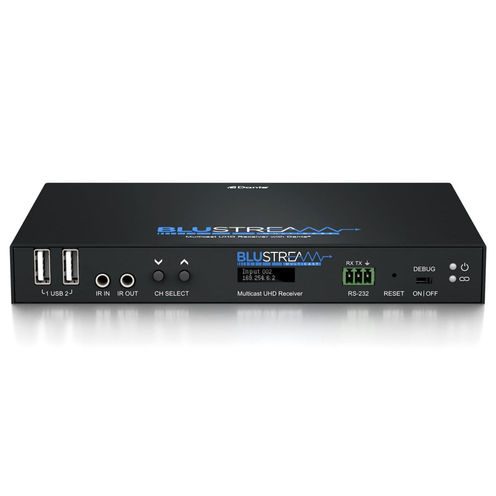 Blustream IP250UHD-RX 10Gbps AVoIP Receiver   w/Dante