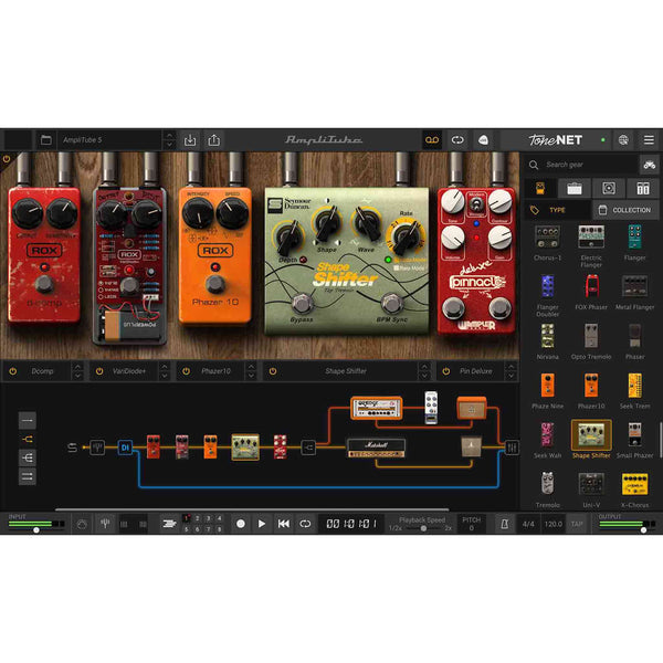 amplitube pedals list Ik Multimedia AmpliTube 5 MAX v2