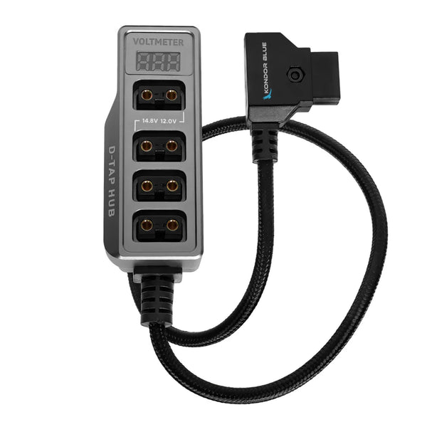 Kondor Blue 12V Metal D-Tap Hub Voltmeter