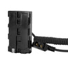 Kondor Blue D-Tap To Sony L-Series NPF Battery Cable Black