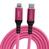 Kondor Blue Pink Lightning Cable Usb-C 1m
