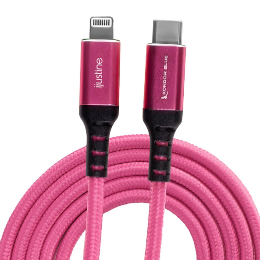 Kondor Blue Pink Lightning Cable Usb-C 1m