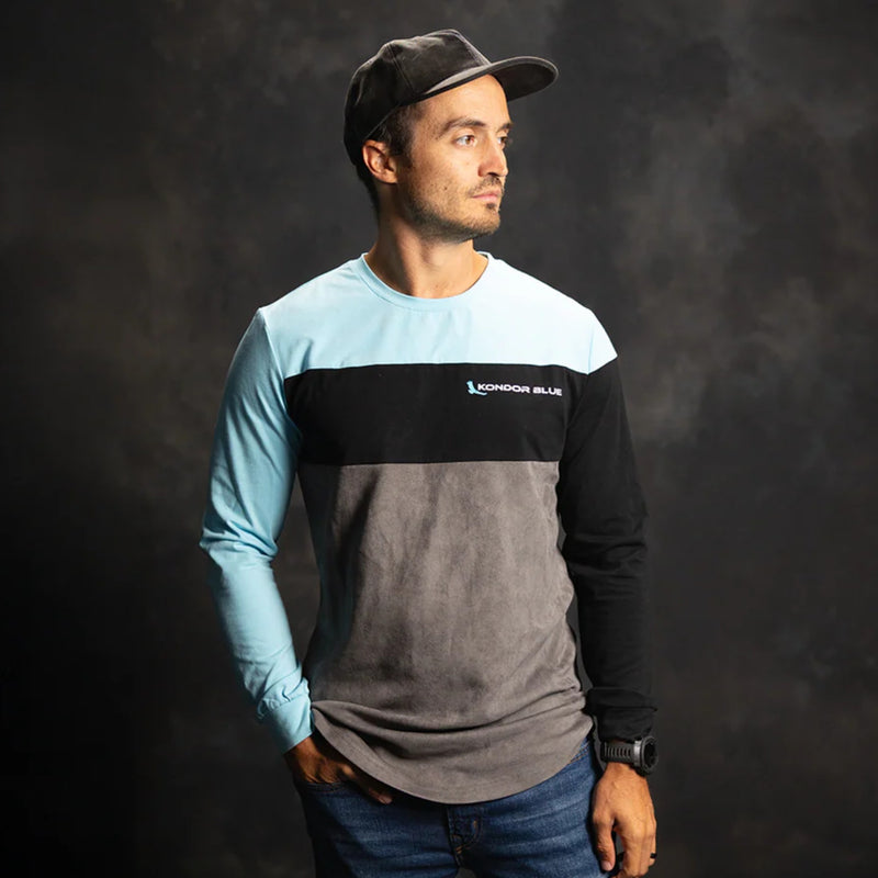 Kondor Blue Microfiber Lens Cleaning T-Shirt Long Sleeve S