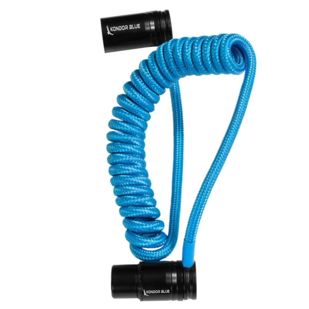 Kondor Blue Right Angle XLR Cable 12-24" Blue