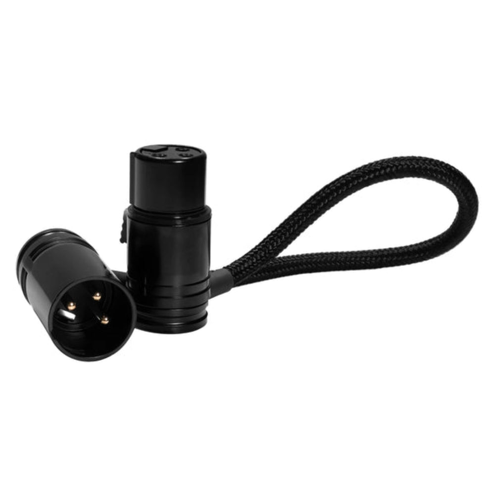 Kondor Blue Câble XLR à angle droit de 20 cm noir