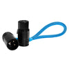 Kondor Blue Câble XLR coudé droit 8" Bleu