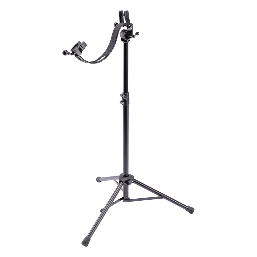 K&M 14765 Electric Guitar Performer Stand Black - Main Product Photo