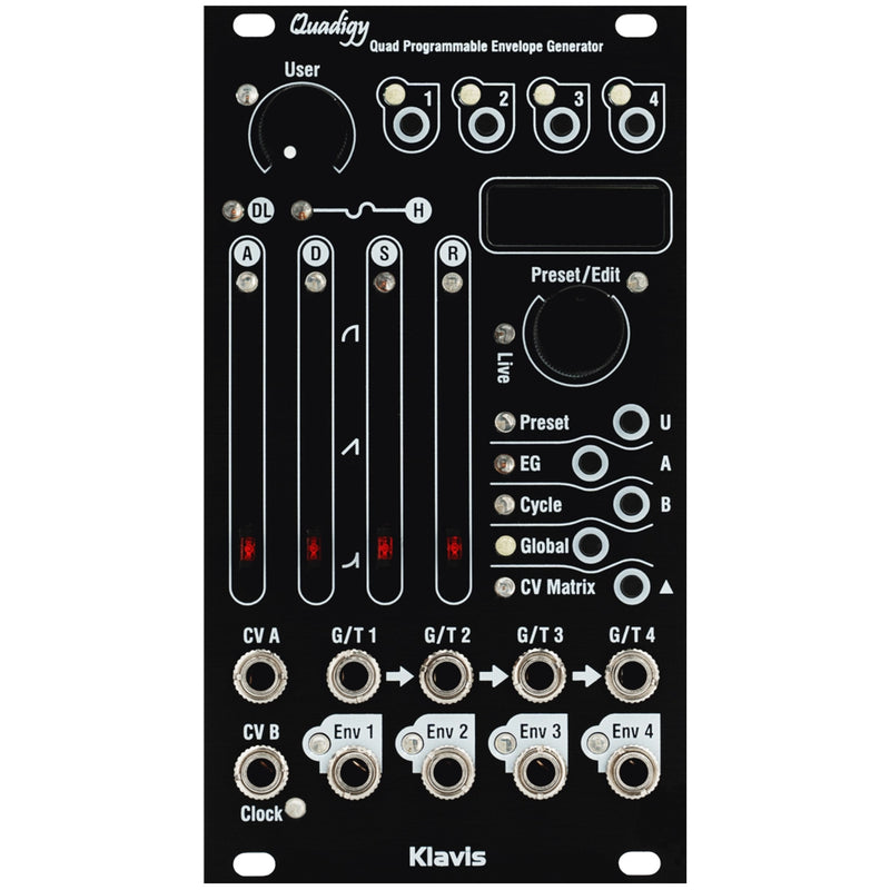 Klavis Quadigy Quad Prog Envelope Generator Black