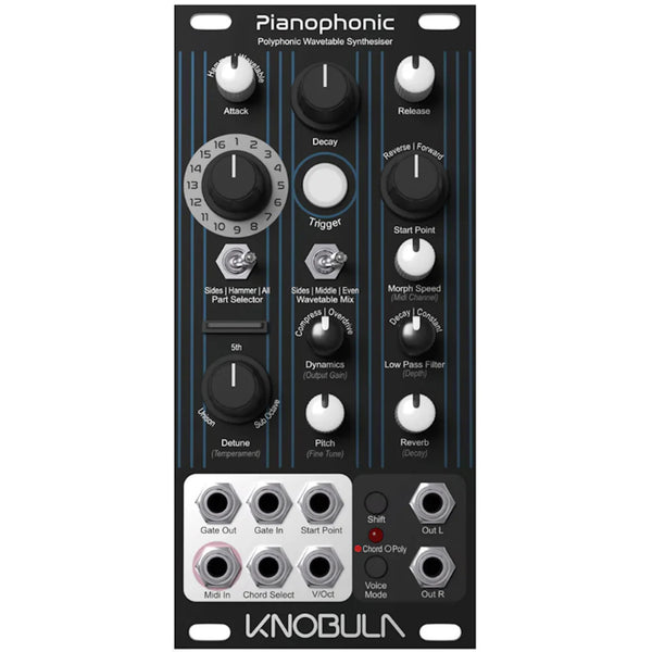 Knobula Pianophonic 8 Voice Wavetable Synthesiser Module