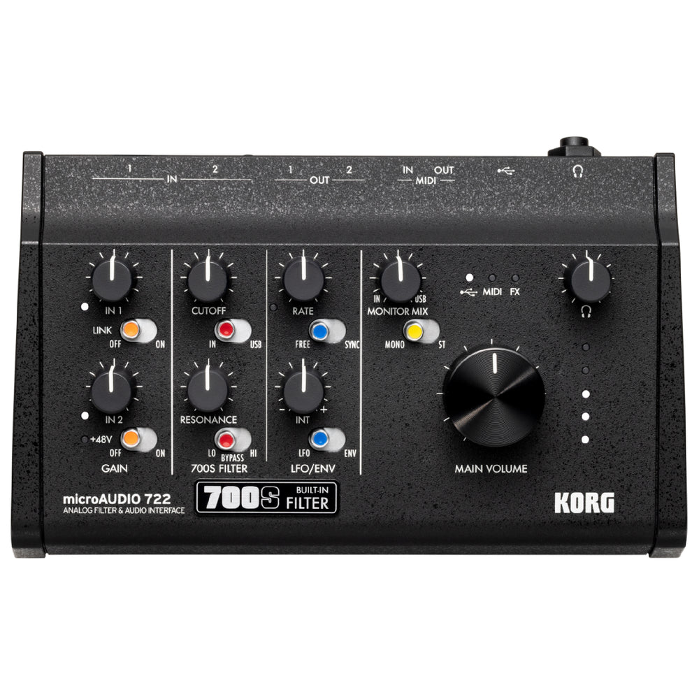 Interface audio Korg microAUDIO 722 avec filtre analogique