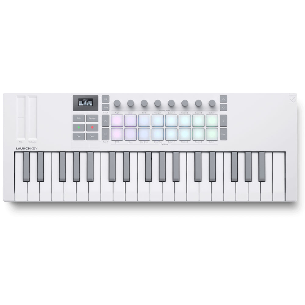Novation Launchkey Mini 37 MK4 MIDI Keyboard - White
