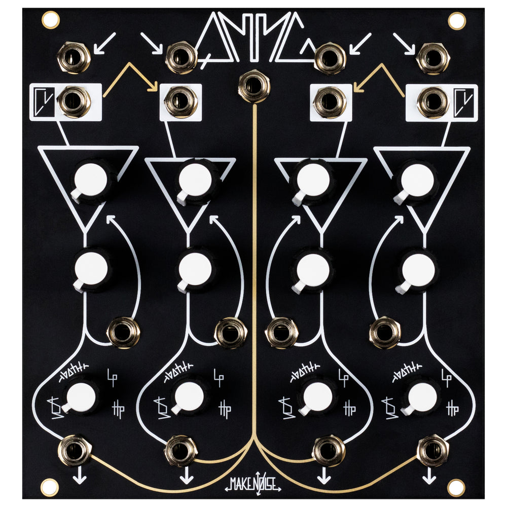 Make Noise QMMG - Quad Multi-Mode Gate Black & Gold