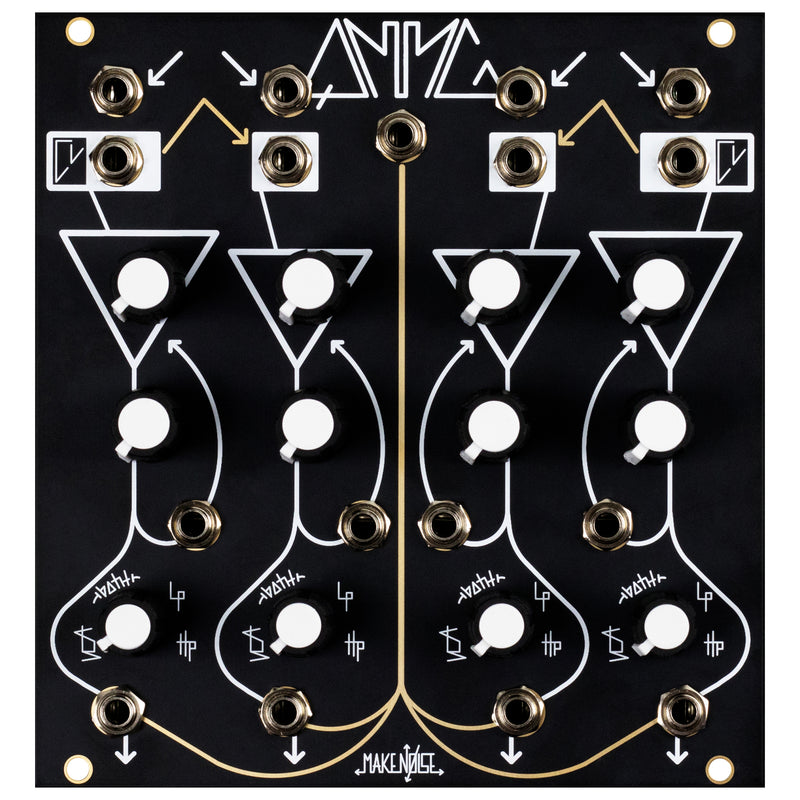 Make Noise QMMG - Quad Multi-Mode Gate Black & Gold