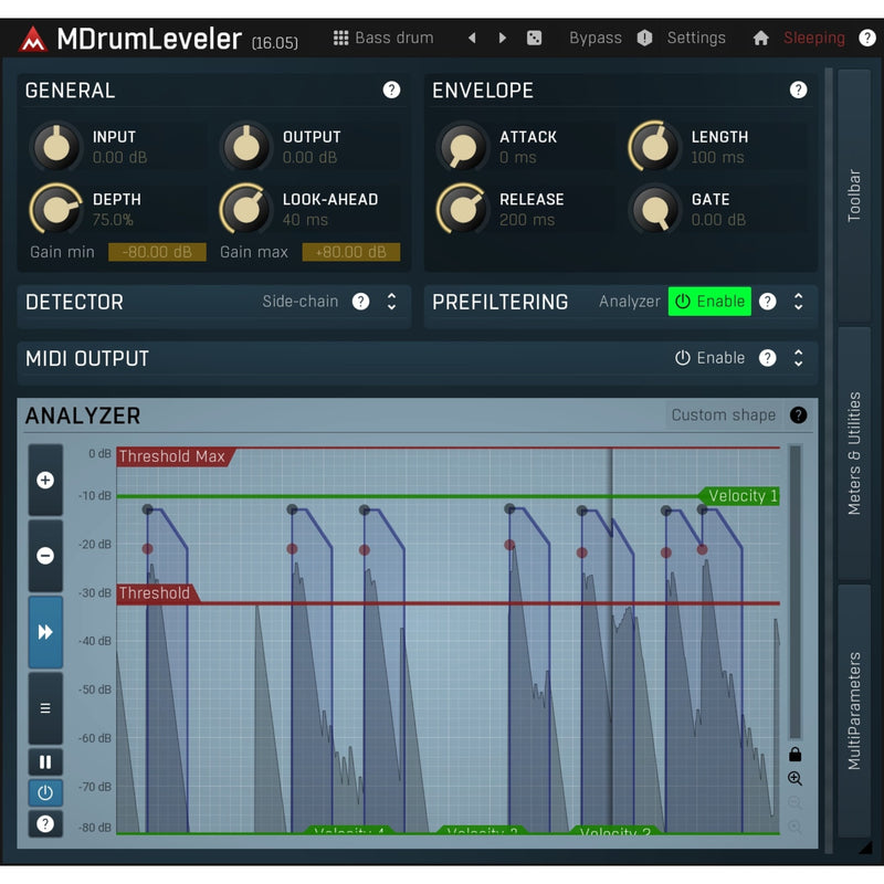 Melda MDrumLeveler - Improves Drum Performances