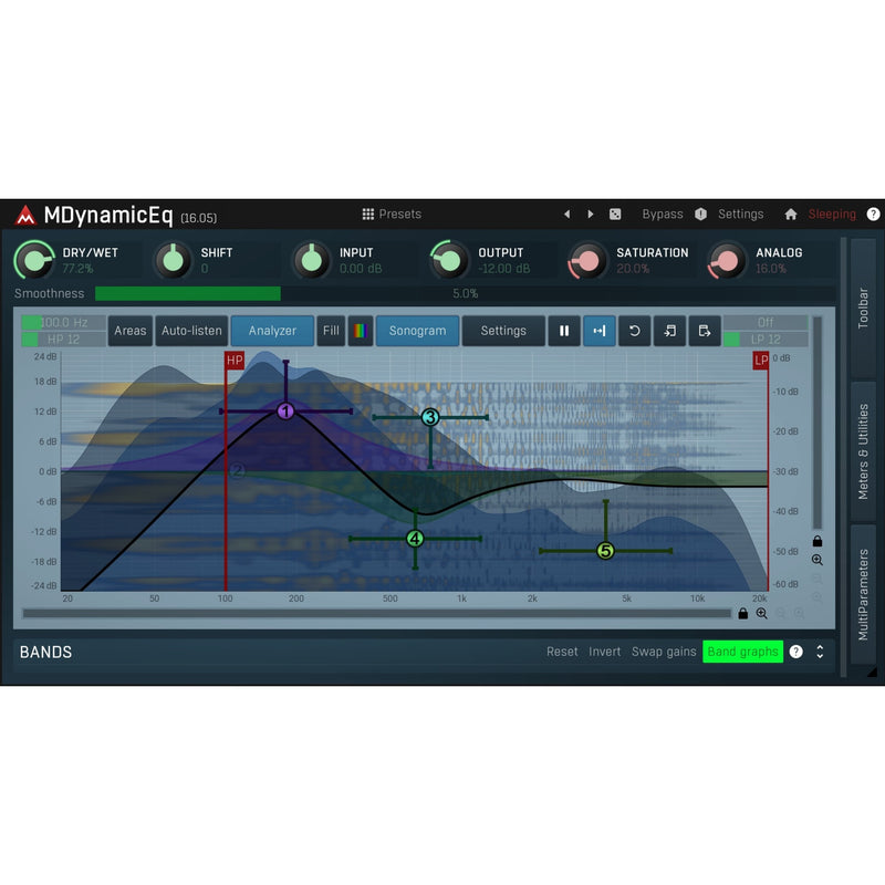 Melda MDynamicEq - 5-Band Eq With Dynamic Filters