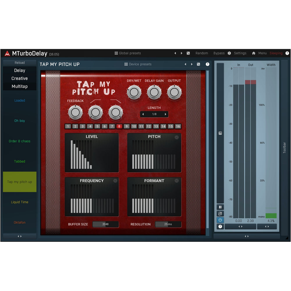 Melda MTurboDelay - 40 Delay Designs In 1 Plug-In