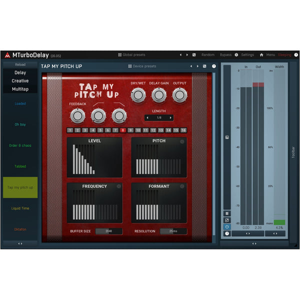 Melda MTurboDelay - 40 Delay Designs In 1 Plug-In