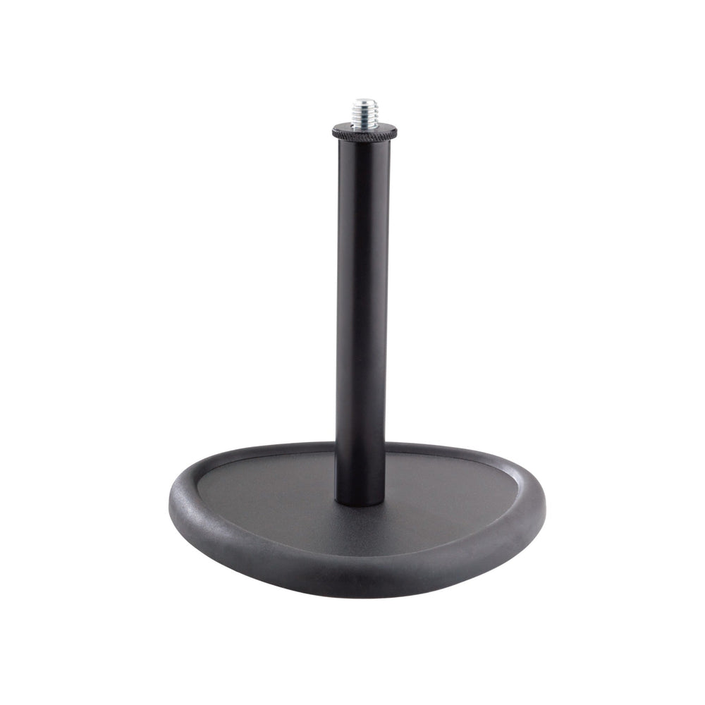 K&M 23230-Black Tabletop Microphone Stand w/Trilobular Base