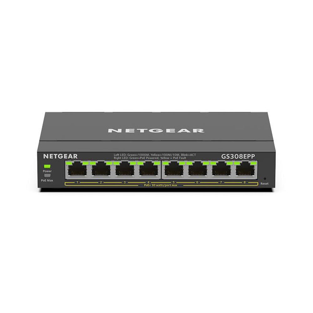 Netgear 8-Port Gigabit Plus Switch With POE+ 123W