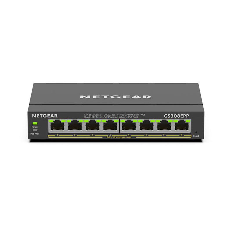 Netgear 8-Port Gigabit Plus Switch With POE+ 123W