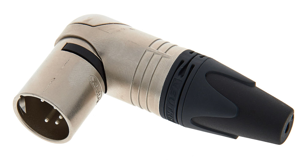 Neutrik 5-Pin Nickel Right Angle XLRM with Silver Contacts