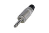 Neutrik Mono Nickel/Nickel Phone Plug with Long Metal Barrel