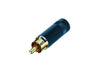 Neutrik RCA Black/Gold Plug for 7.2mm OD Cables