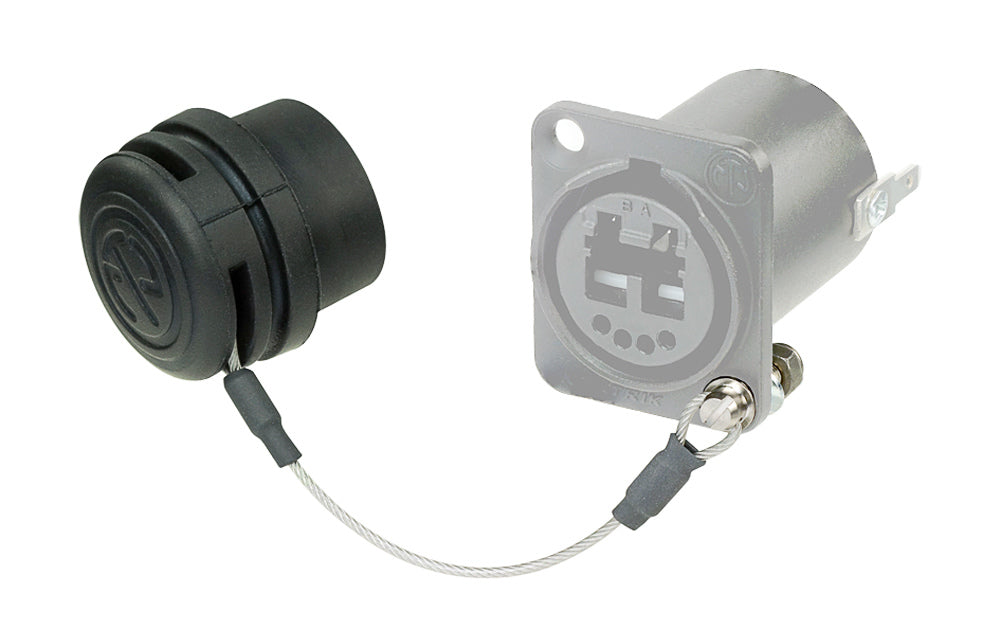 Neutrik Rubber Sealing Cap w/Lanyard for opticalCON Chassis