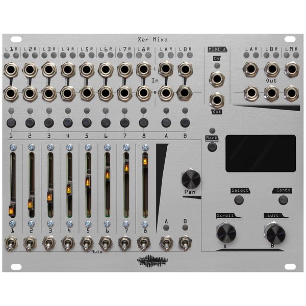 Noise Engineering Xer Mixa Mixer 10 Stereo Inputs Silver