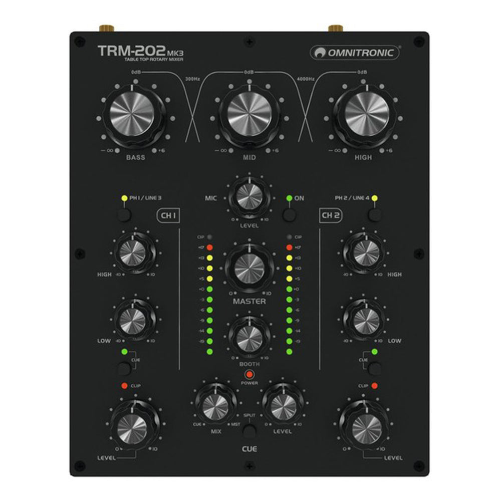Omnitronic TRM-202 MK3 2-Channel Rotary Mixer